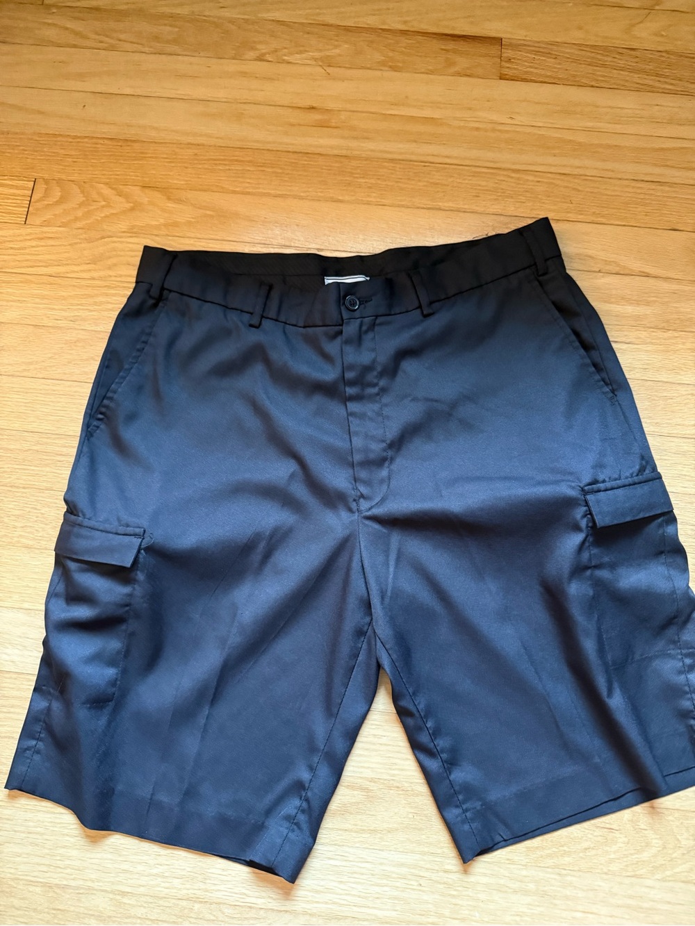 Architect Black Cargo Shorts with Side Pockets